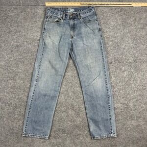 Signature Levi Strauss Jeans Mens Size 32 Blue Relaxed Fit Straight Leg Denim